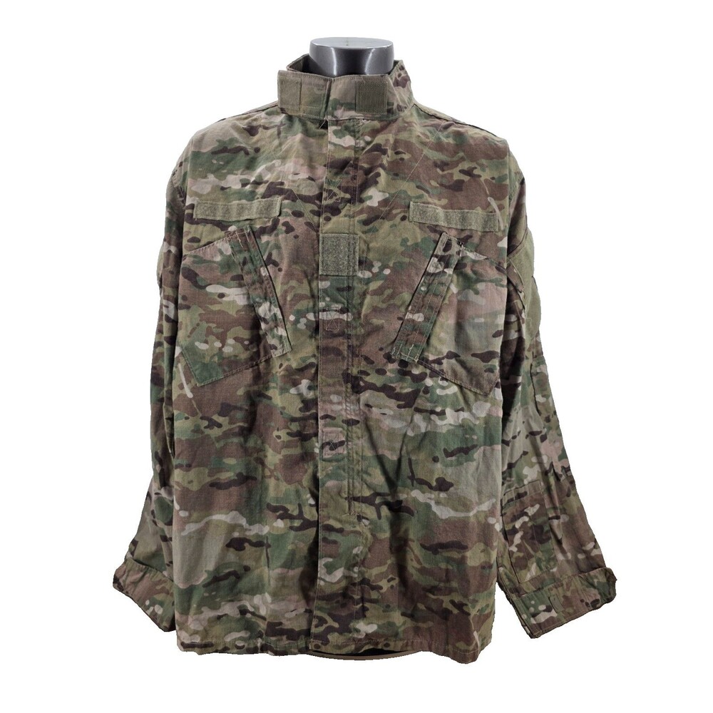 Insect Shield Shirt Mens Camo Army Combat Uniform Long Sleeve Tactical XXL